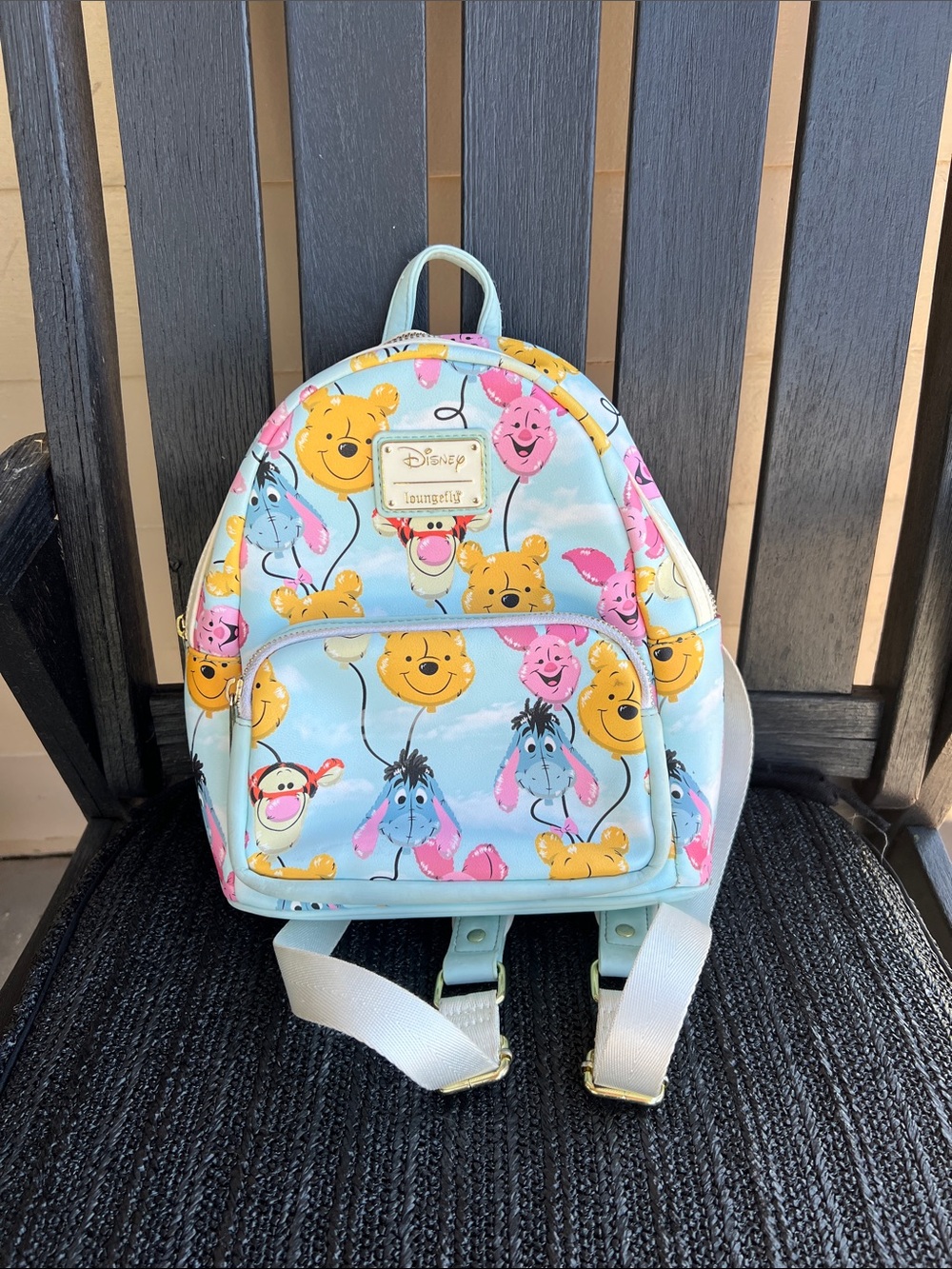 Disney Light Blue Winnie the Pooh & Friends Mini Backpack